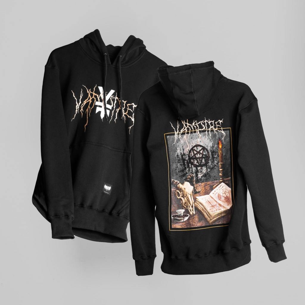 Vampire Kingdom Jacket Hitam Hoodie Metal Cowok | Mantra | Black