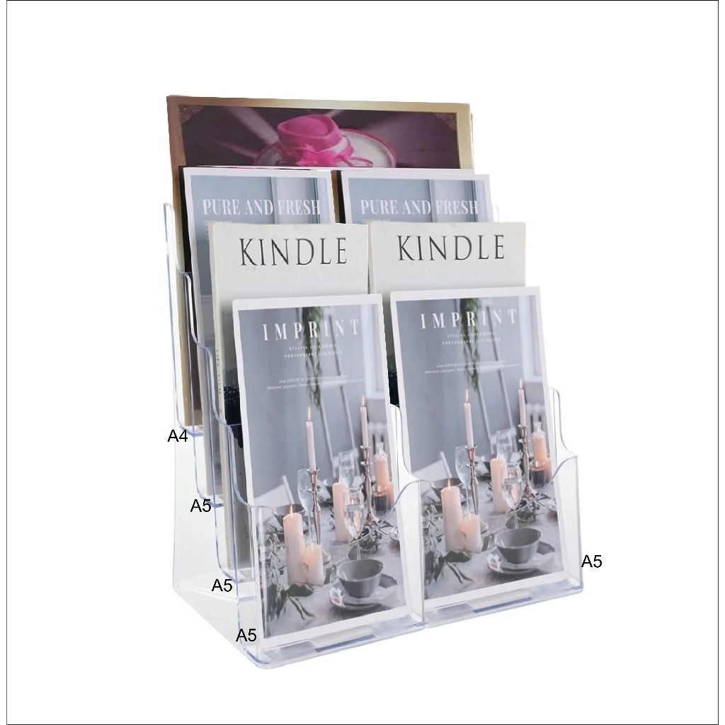 

Tempat Brosur A5 6 slot + A4