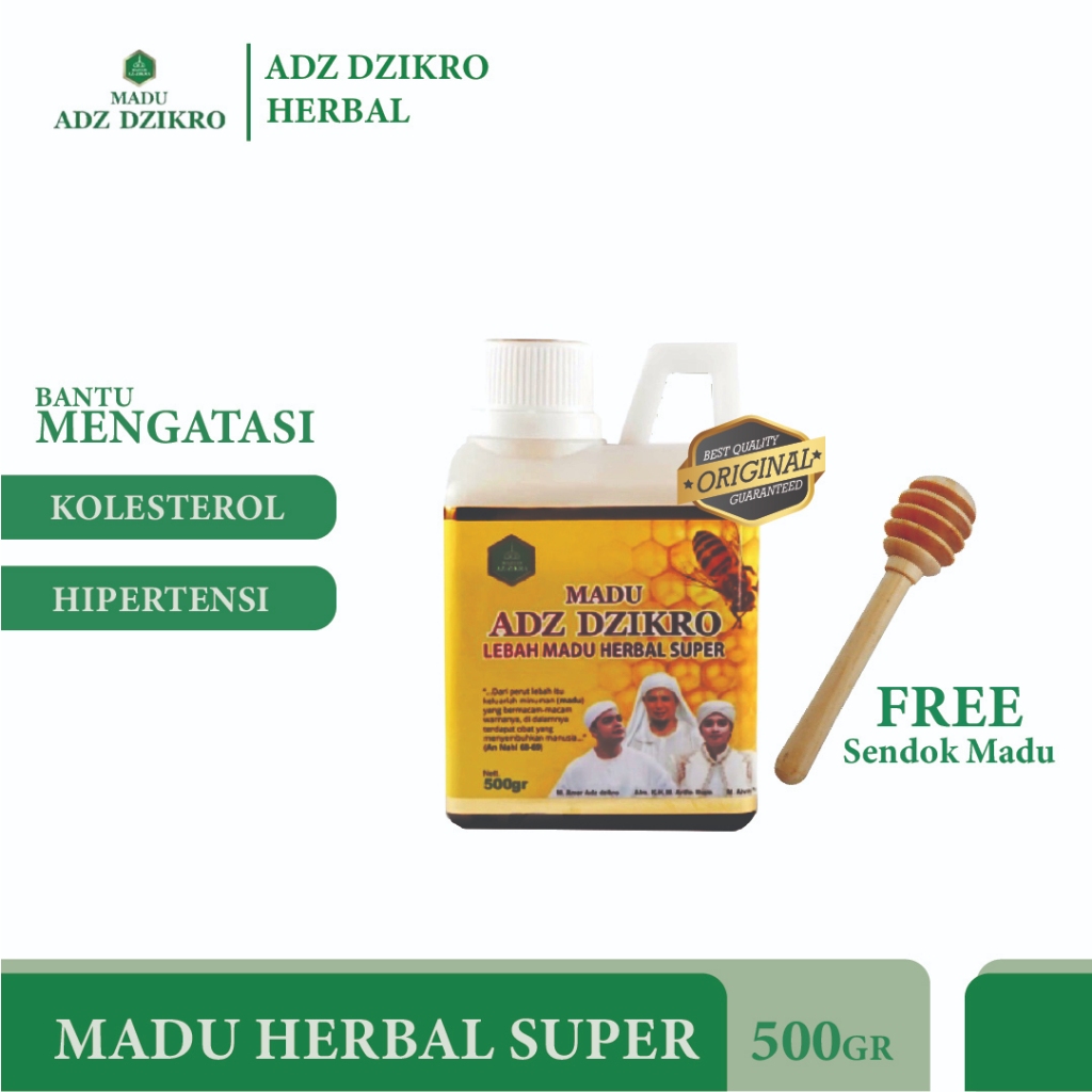 

Madu Herbal Super ADZ DZIKRO - 500 ml