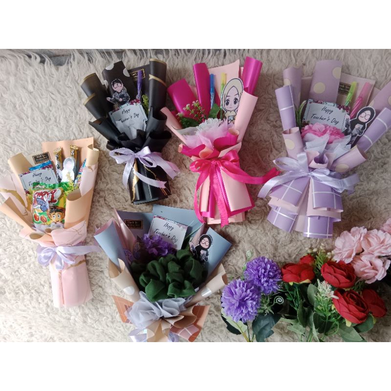 

buket low budget special hari guru murah berkualitas