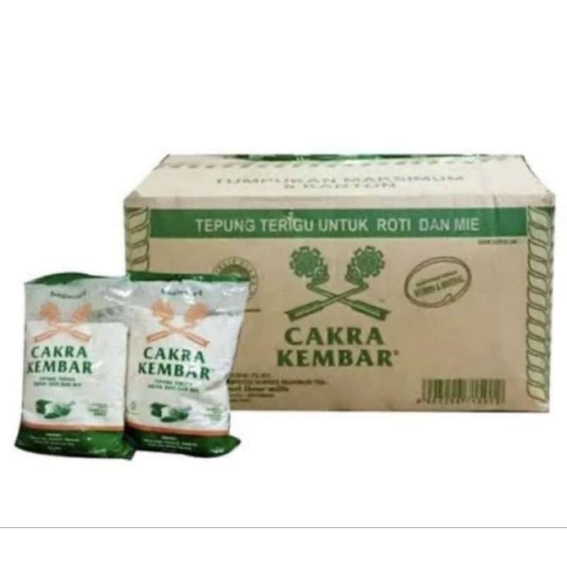 

TEPUNG TERIGU CAKRA KEMBAR EKONOMIS 1 KG ISI 12 PCS