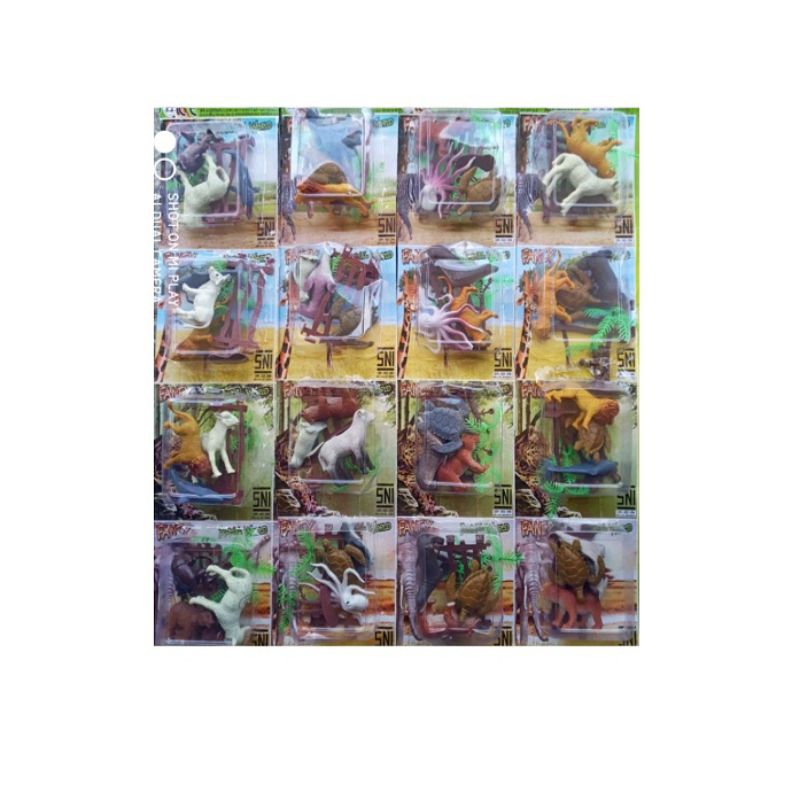 MAINAN MINIATUR HEWAN MINI/ANIMAL WORLD MIKA UKURAN KECIL