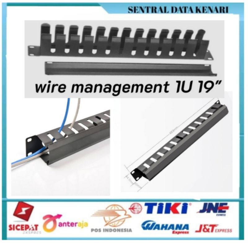 Wiring Management /Wire Management 1U Horizontal 19&quot;