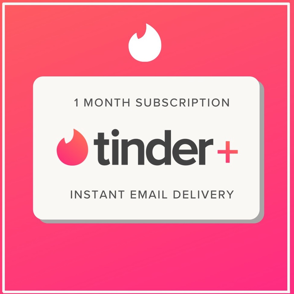 [KODE O4W0] Tinder Plus - 1 Month Subscription - INSTANT DELIVERY