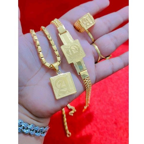 Set Perhiasan Lengkap Sepuhan Padi Lapis Emas 24K Gold