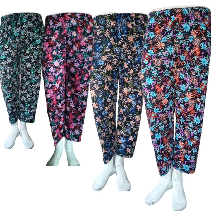 Celana Rangkepan dalaman wanita jumbo // celana leging motif kembang