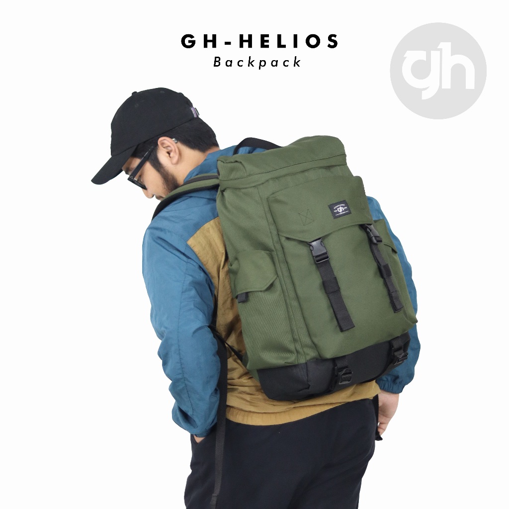 GH-Bag HELIOS Travelling Backpack Tas Ransel Besar Laptop 15,6" Inch