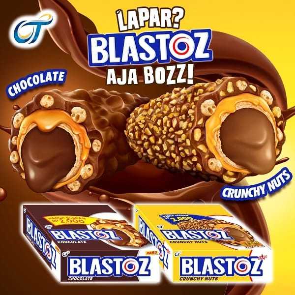 

Blastoz Crunchy Nuts BARU | 12 @ 24 Gr | Tango