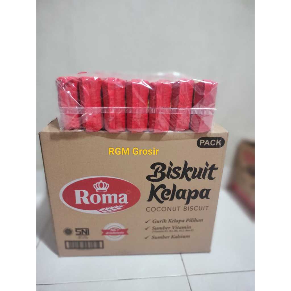 

Biskuit Roma Kelapa 300 Gram 1 Karton- ( 1 kardus isi 28 pax )