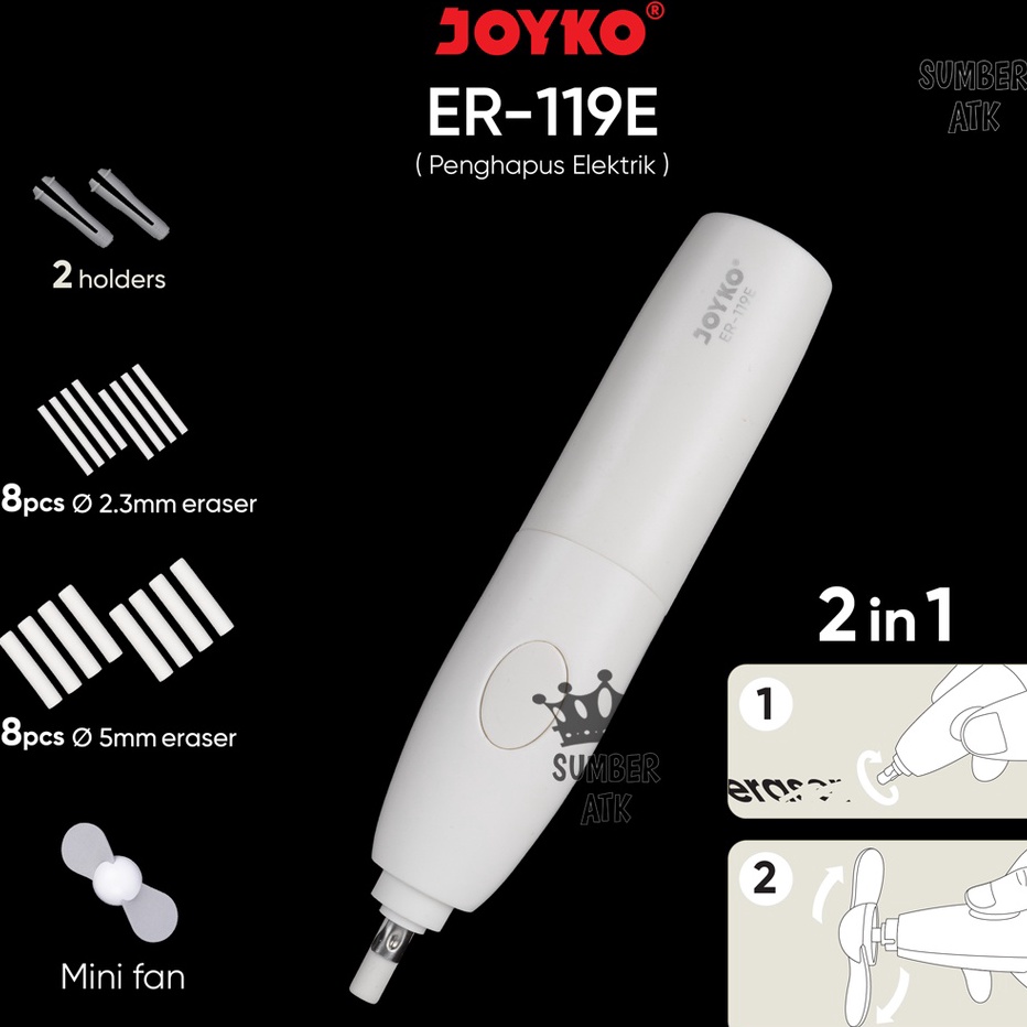 

Paling Popular Penghapus Elektrik Electric Eraser Joyko ER-119E 2 in 1