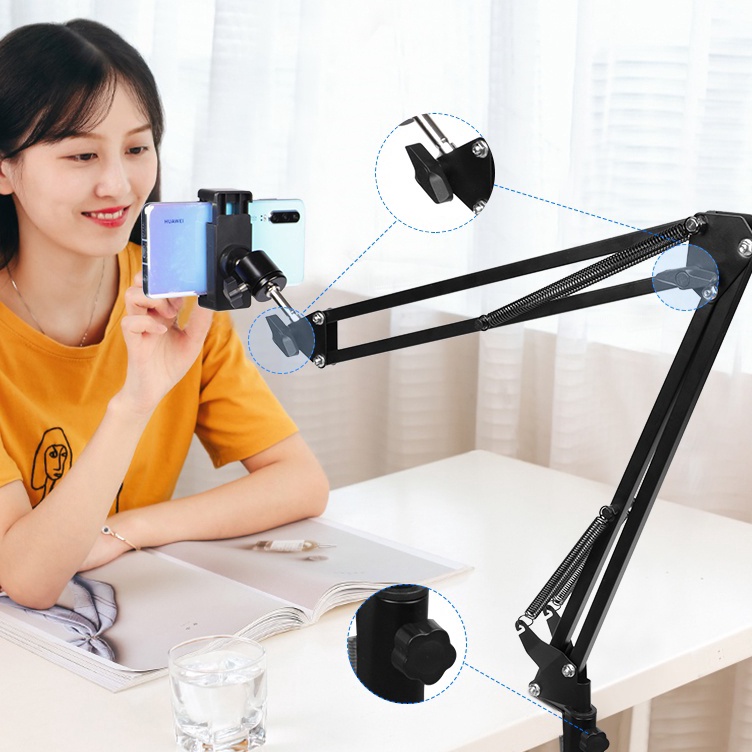 【READY】INBEX Overhead Tripod Phone Bracket Holder Ring Light Tripod Tripod Kamera Phone Holder Unive