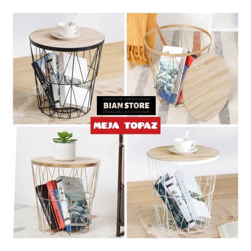 FREE ONGKIR MEJA TOPAZ Minimalis dengan Penyimpanan/ topaz informa / meja topaz informa / storage