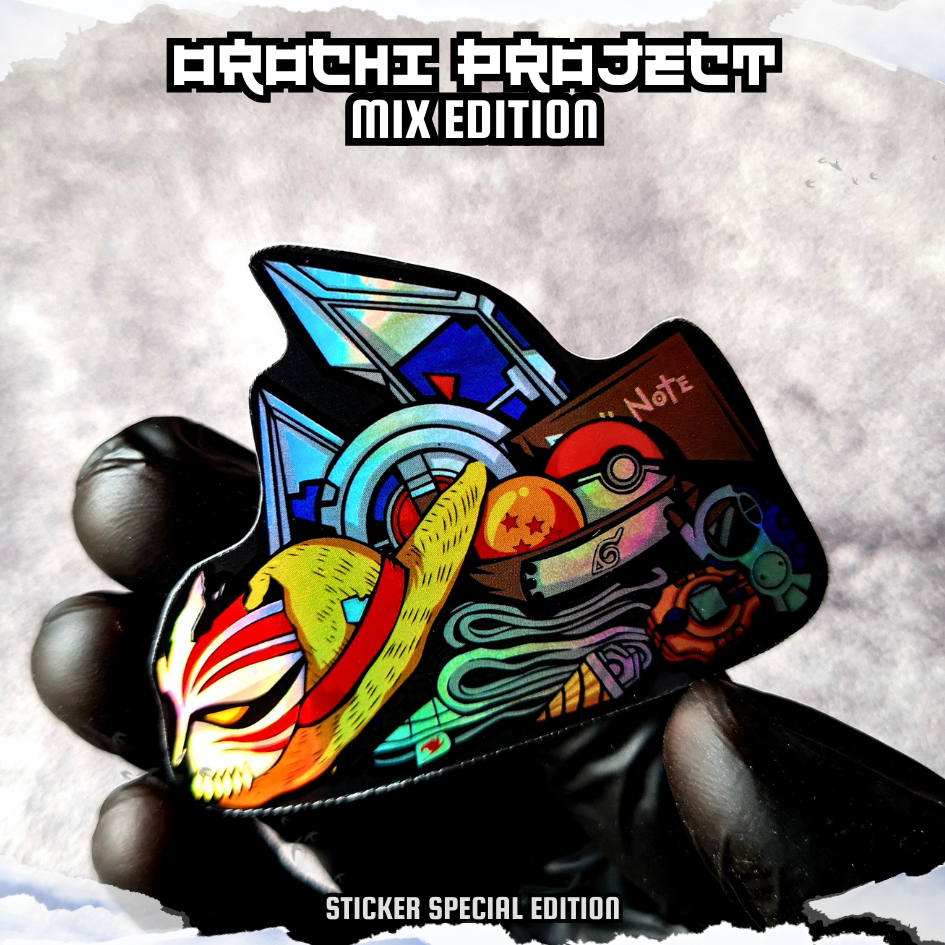 

Sticker Stiker Anime Item Iconic Dragon Ball Naruto One Piece Bleach Hologram Glossy Anti Air HP Laptop Tumbler Motor Helm