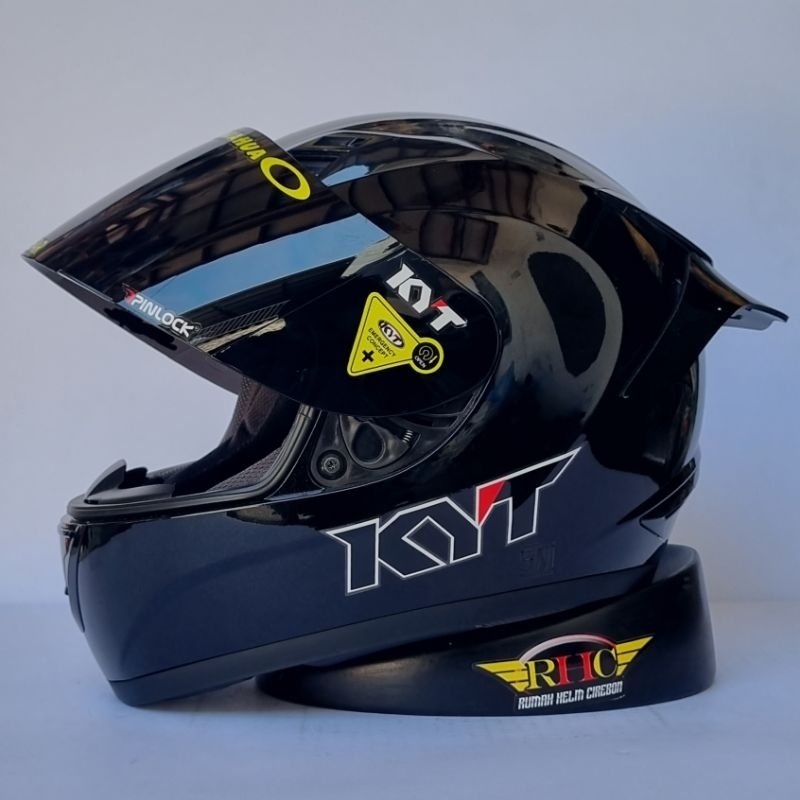 HELM FULLFACE KYT R10 POLOS PAKET GANTENg bisa bayar di tempat