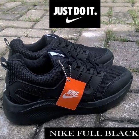 Produk TerbatasXx4X8 PROMO DISCOUNT  Terlaris Sepatu Sekolah Hitam Polos Nike- Full Black Olahraga P