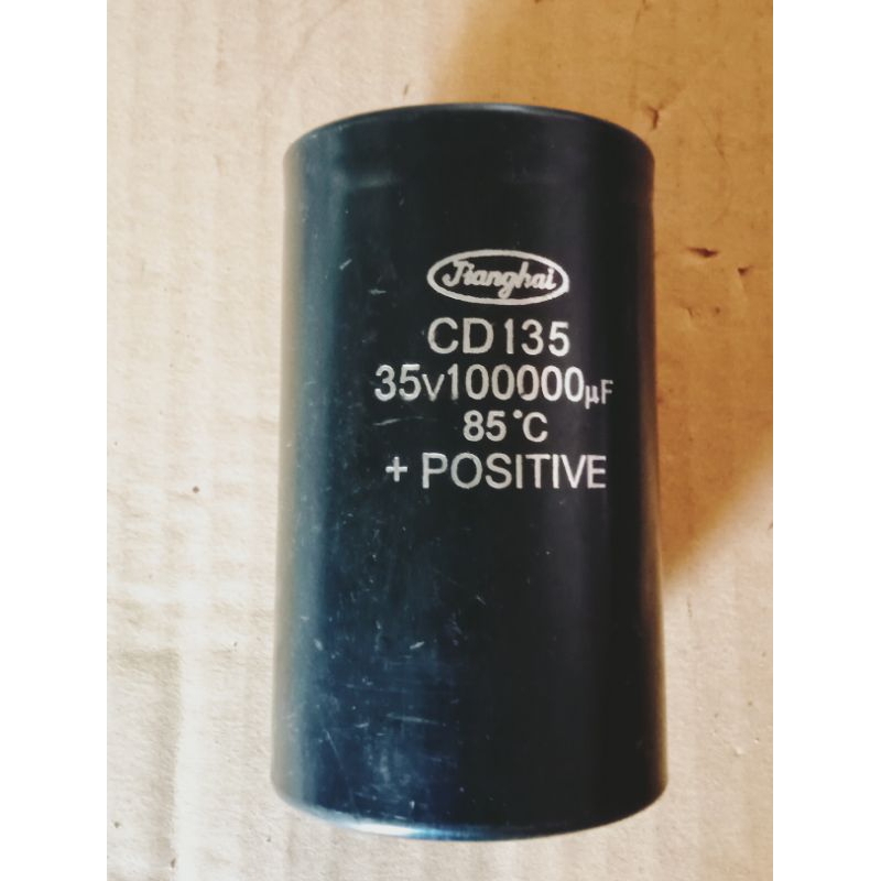 ELCO 35V 100000UF T11CM 6.5CM BEKAS