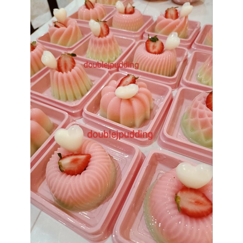 

Mini Fruity Rainbow Pudding by Double J Pudding Kecil Pudding Hampers Ultah Birthday