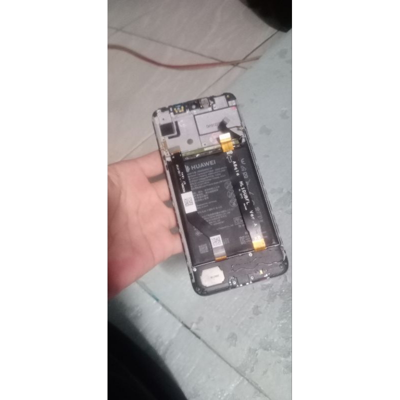 LCD plus frame copotan set Huawei Y7 pro original normal