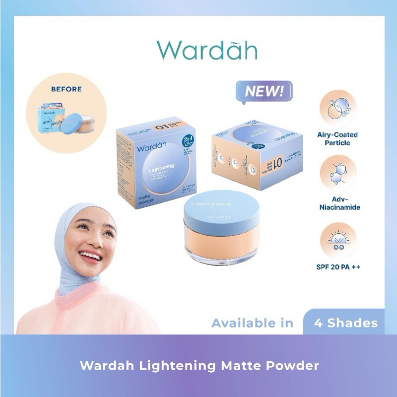SS-Wardah Lightening Matte Loose Powder 20g | Bedak Tabur