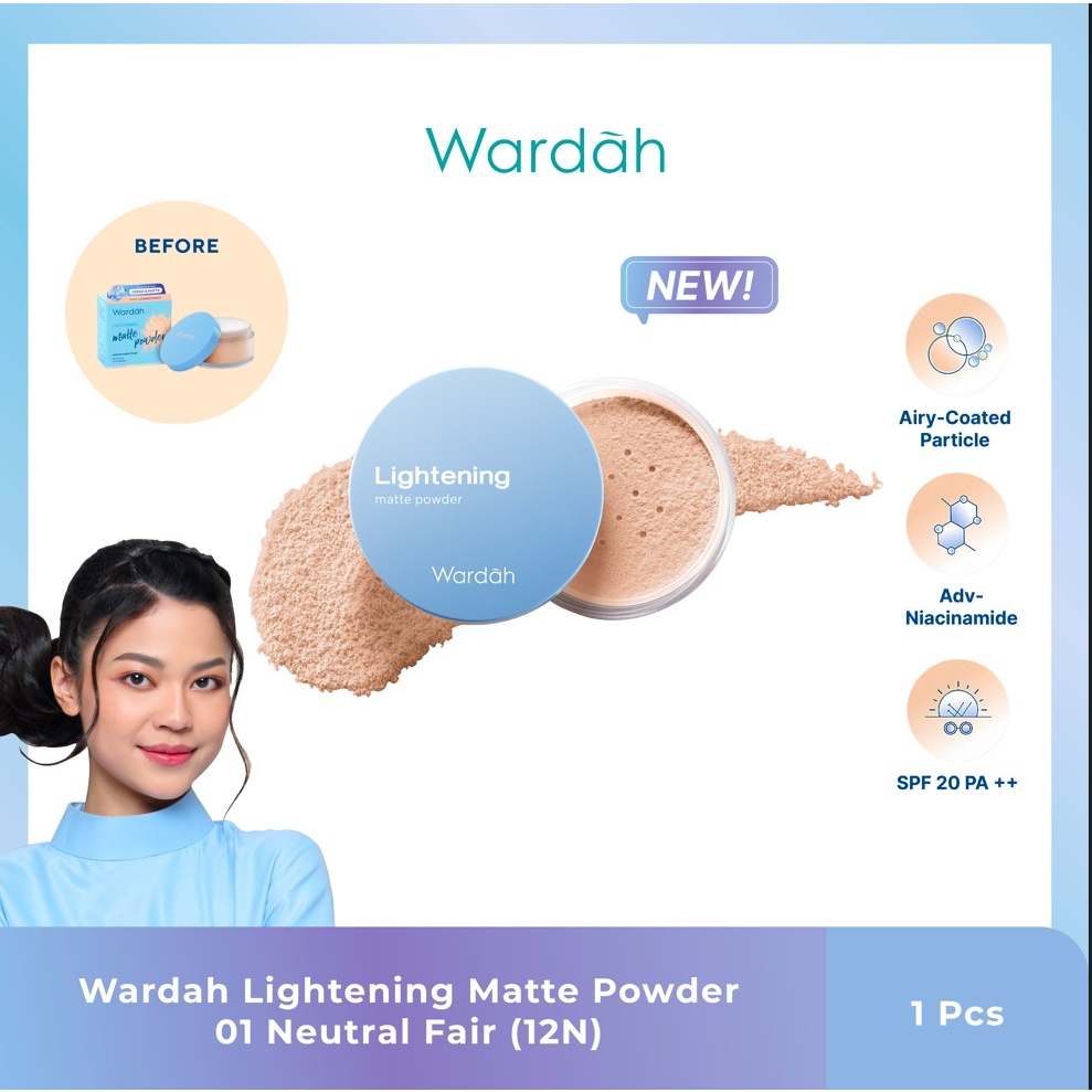 WARDAH LIGHTENING MATTE POWDER/WARDAH BEDAK TABUR