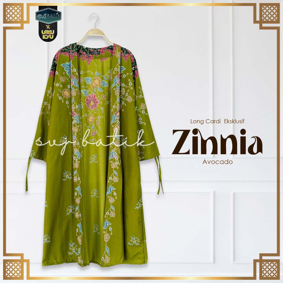 Atasan wanita batik modern outer cardigan lengan panjang katun ori solo SVJ batik