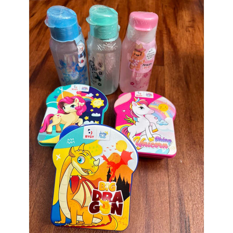Sepasang Tumbler & Tempat makan souvenir ultah anak