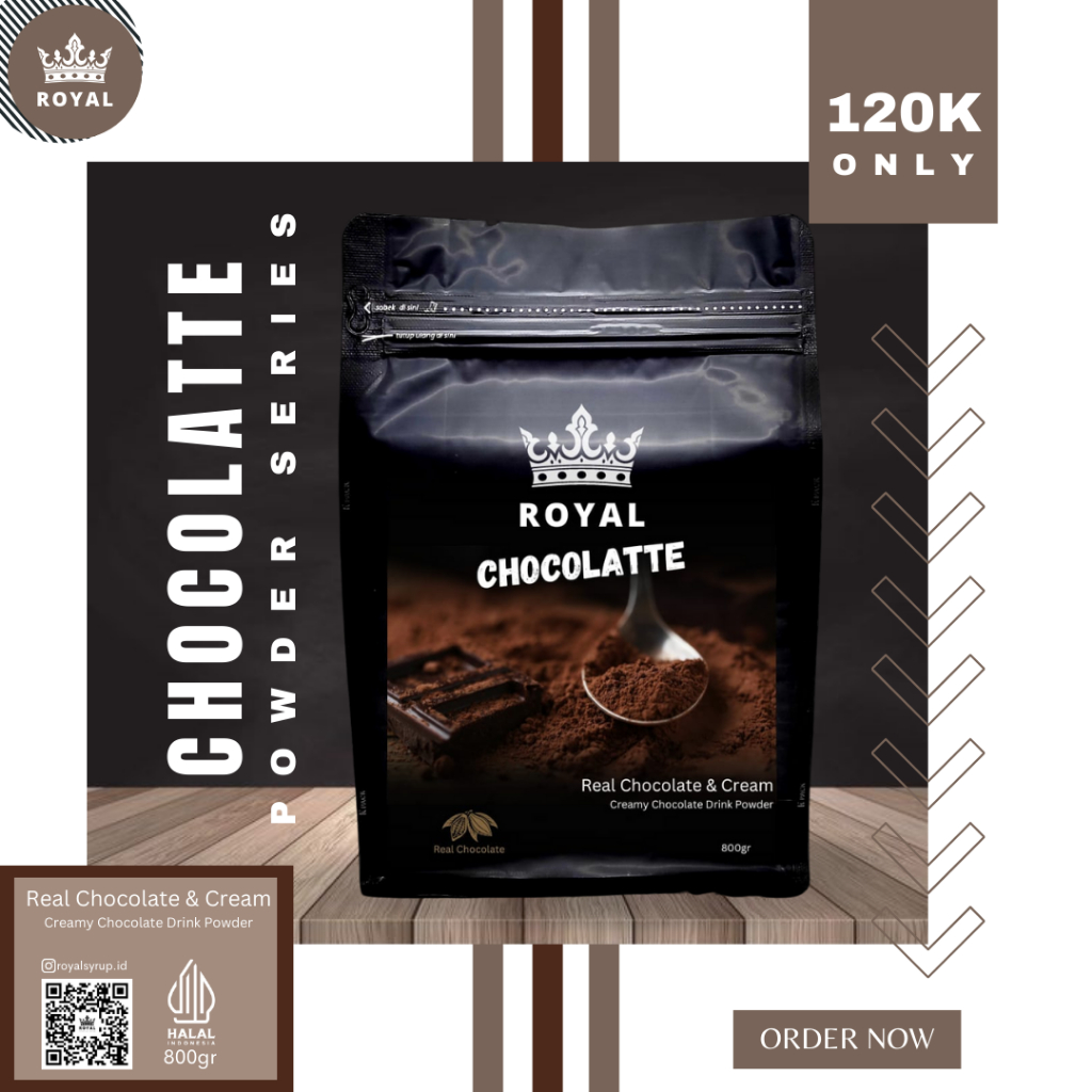 

ROYAL Chocolate Powder (800gr) - Premium Quality