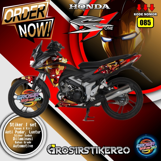 STRIPING VARIASI HONDA CS1 MOTIF IRONMAN / STIKER VARIASI MOTOR