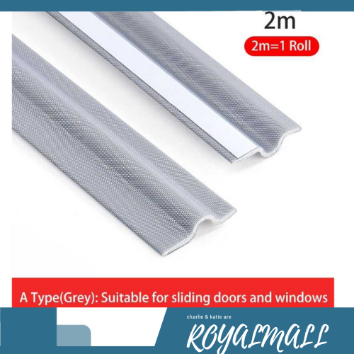 Lis Penghalang Debu Serangga Bawah Pintu Door Seal 2Mx30mm / Lis List Seal Alas Karet Busa Perapat S