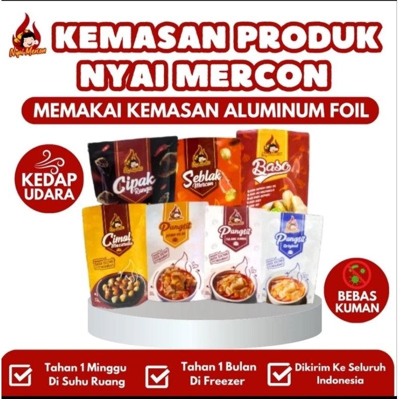 

(PRE ORDER) PANGSIT TULANG RANGU NYAI MERCON VIRAL BAKSO ACI SEBLAK CIRENG MERCON NYAI MERCON/ CEMILAN SERBA RANGU PEDAS