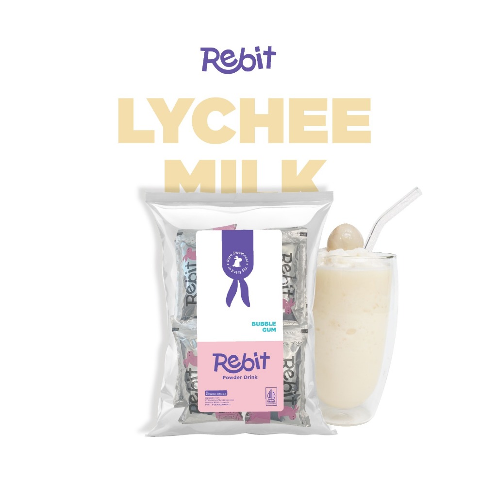 

REBIT LYCHEE MILK (20 Sachet/Pack)