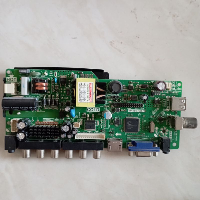 MB MOBO MAINBOARD MODULE MESIN TV AKARI LE 24V89/ LE 25B88/ LE 24K88ID/LE 20V89