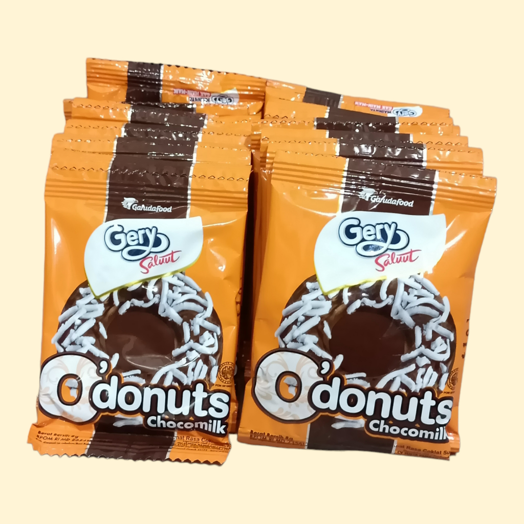 

Gery Salut O'Donut Chocomilk Biskuit Lapis Coklat 5gr [24 pcs/pack]