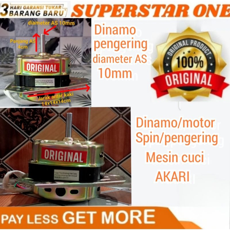 Dinamo/motor spin/pengering mesin cuci Akari/Dinamo spin/pengering mesin cuci