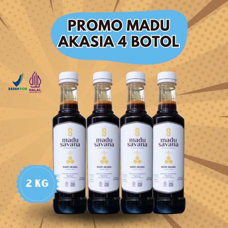 

Madu Akasia Savana Promo 4 Botol Pure Honey