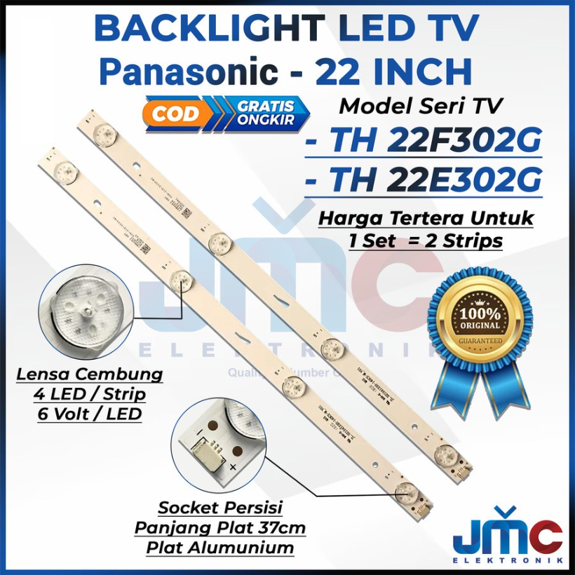 BACKLIGHT LED TV PANASONIC 22 INCH 22F302G 22E302G TH-22F302G TH-22E302G TH22E302G TH22F302G 22F302 