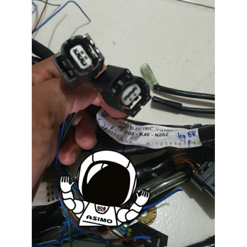 soket pin 3 headlamp original honda fi new vario 110 K46 socket konektor lampu depan reflektor Pin3 