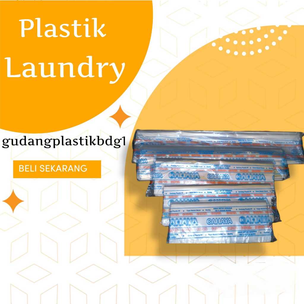 plastik PP bening / plastik pp loundry pp bening laundry  30x50 35x50 40x60 50x80 60x80 60x100 plast
