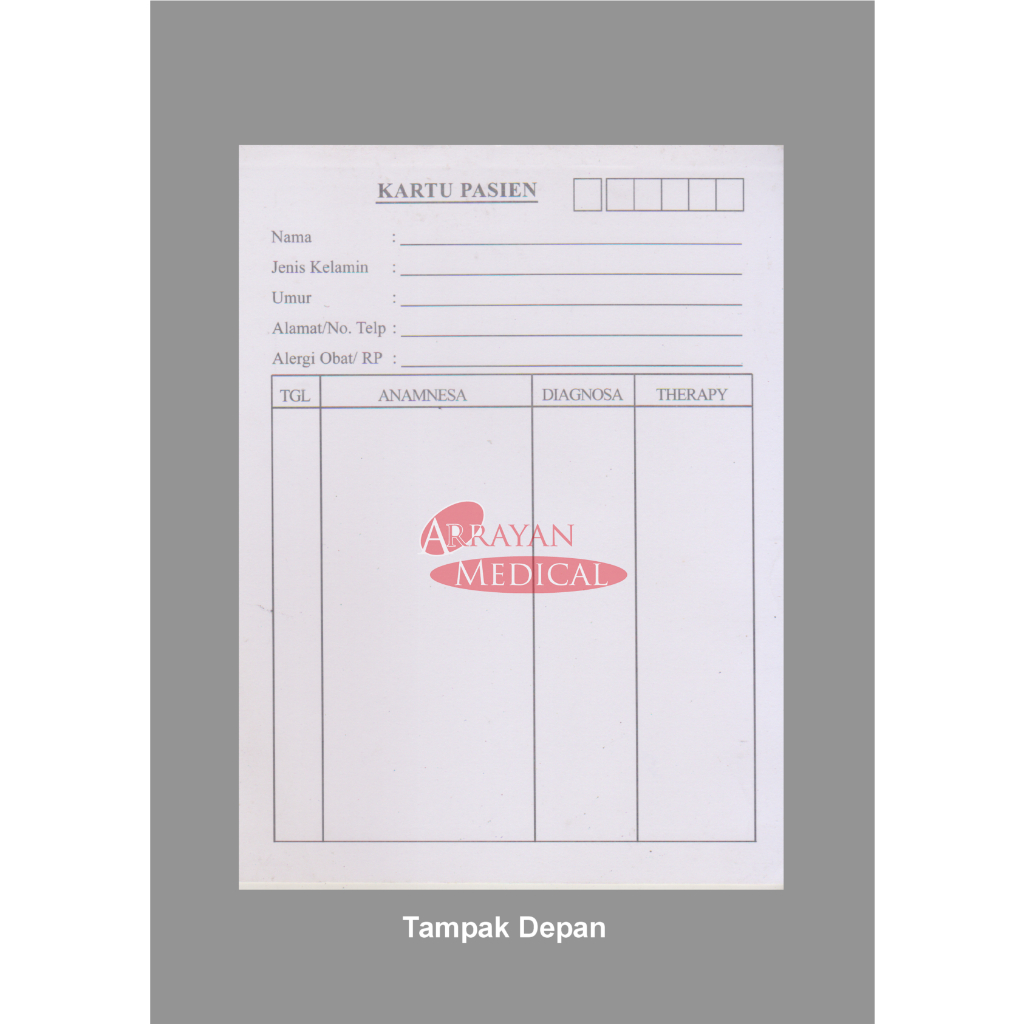 Kartu Pasien - Kartu Rekam Medis