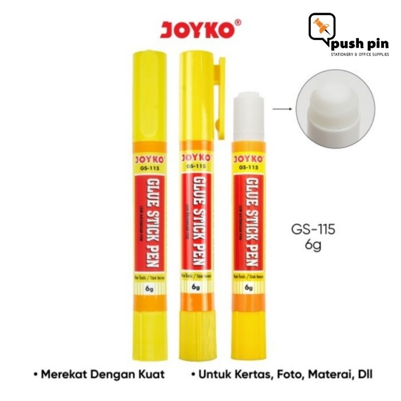 

Lem Batang Pen Glue Stick Pen Joyko GS-115 6gr