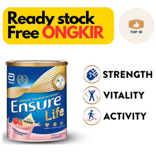 

Ensure Life Strawberry Milk Powder / SUSU ORANG TUA ENSURE SINGAPORE