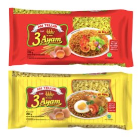 

Mi Telur Cap 3 Tiga Ayam 200g Mie Telor Kuning Pipih Merah Bulat 200 gr