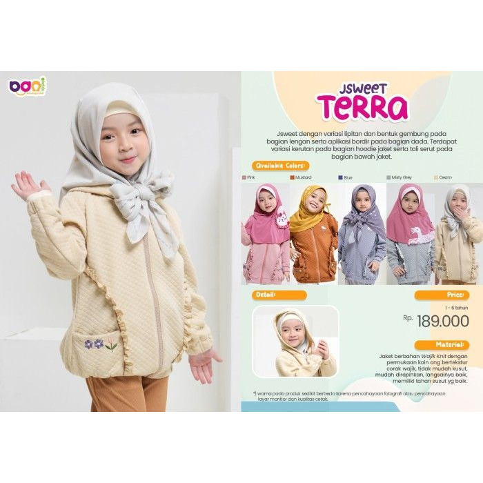 BANI BATUTA - Jsweet Terra - Jaket anak usia 5 tahun
