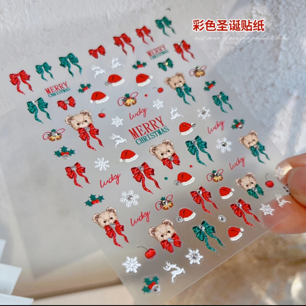 

3D Kristal Christmas Stiker Premium 3D + Kristal Bling Bling