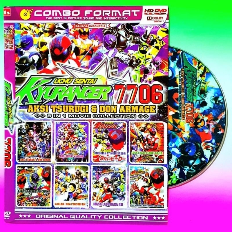 KASET DVD ANAK COWOK KYURANGER DUBBING BAHASA INDONESIA