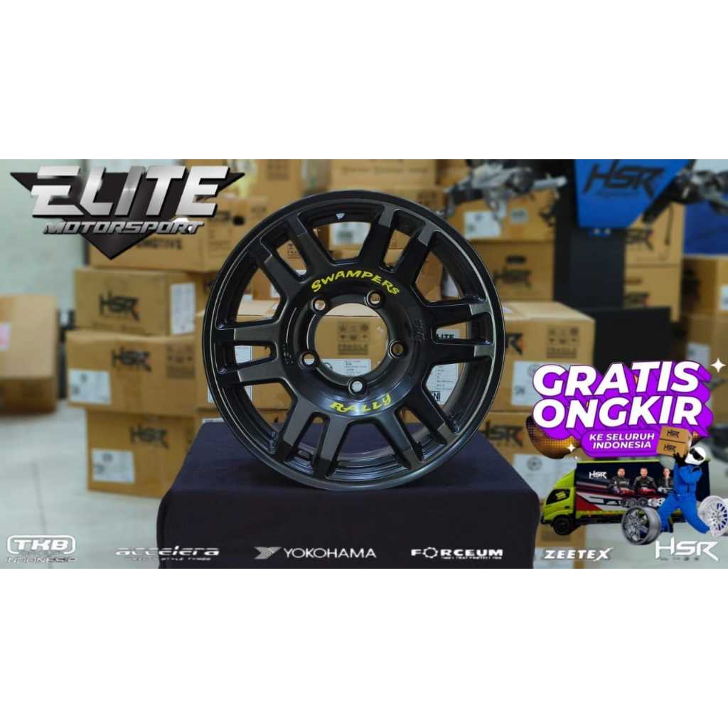 Velg Offroad R15 Mobil Jimny Feroza Katana Escudo Vitara