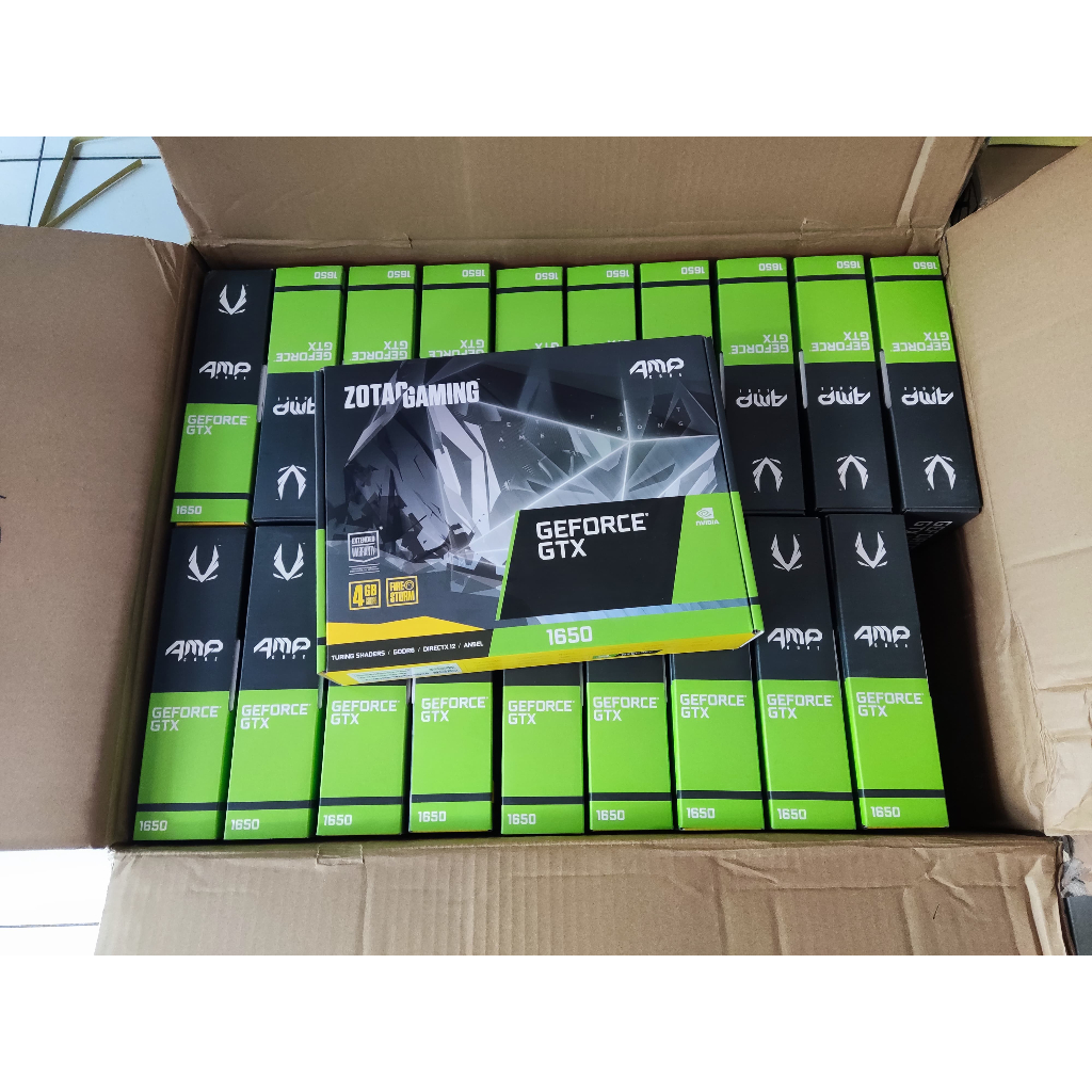 ZOTAC GAMING GEFORCE GTX 1650 AMP Core 4GB GDDR6 Dual Fan VGA Nvidia