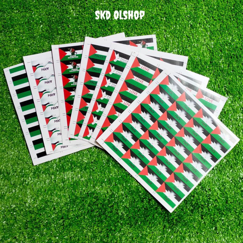 

Tempelan Pipi Palestina- Sticker Pipi Palestina 1 lembar isi 28 pcs/cutting