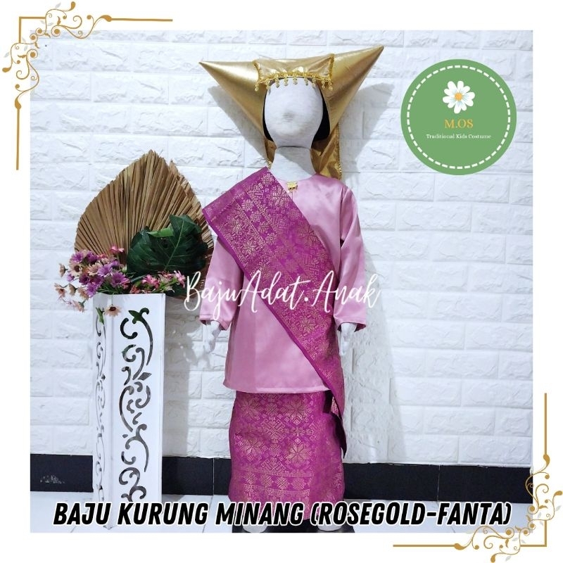 BAJU KURUNG MINANG |  BAJU ADAT MINANGKABAU ANAK PEREMPUAN | PAKAIAN ADAT MINANG ANAK PEREMPUAN | PA