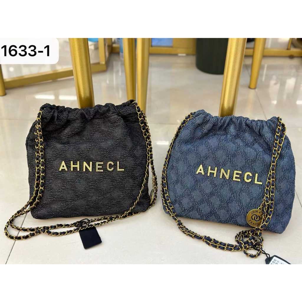 Tas premier bags tote sling serut denim cendol blink #1633-1